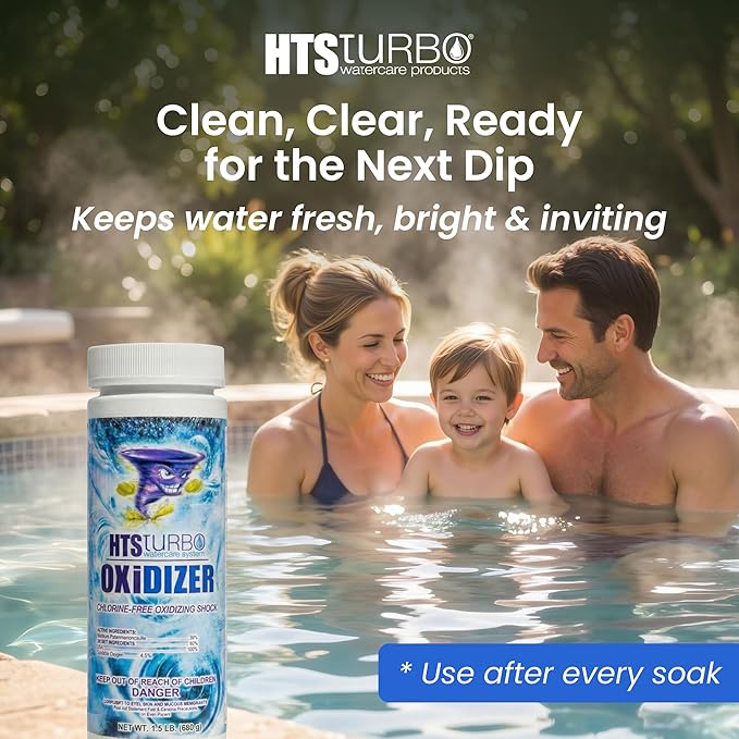 1.5 lbs Non-Chlorine Spa Shock - Oxidizer for Hot Tub & Spa - Fast-Dissolving, Crystal Clear Water, USA Made