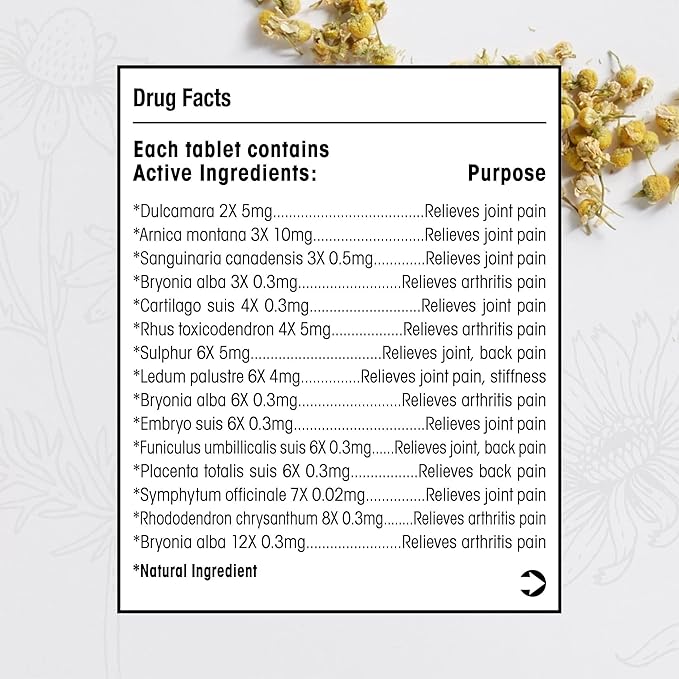 MediNatura Whole Body + Joints Bundle T-Relief Arnica +12 Natural Arthritis Pain Tablets 100ct + T-Relief Arnica +12 Natural Pain Relieving Tablets 100ct