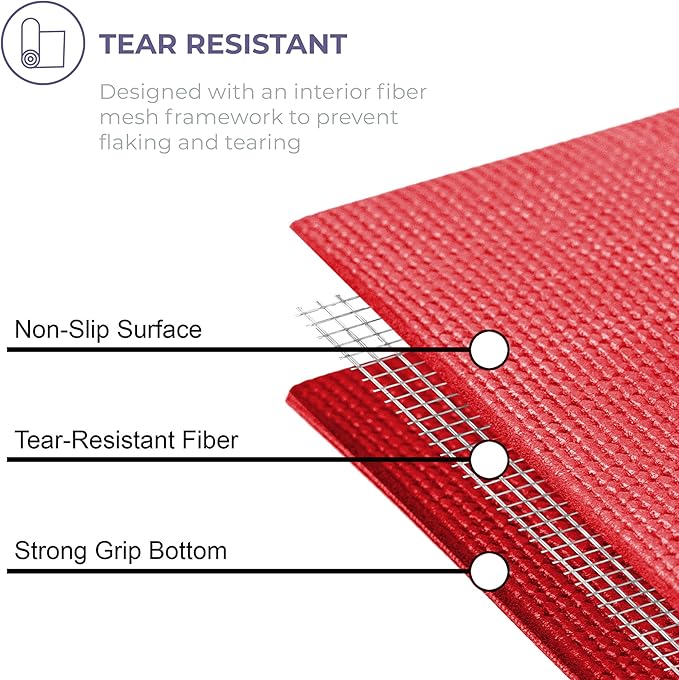 Sunshine Yoga Voyage Yoga Mat, 10 Pack, 72" x 24" Professional Studio and Gym Bulk Yoga Mats, 5mm Thick, Durable, Anti-Tear, Non Slip Fitness and Exercise Mats
