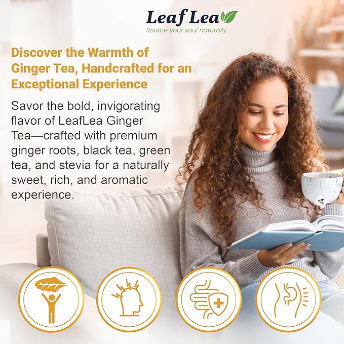 Premium Ginger Green Tea Bags Blend, Natural Green Tea with Ginger Tea Bags, Spicy and Warming Flavor Promotes Healthy Digestion, Ideal For Gift Box | 160 Tea Bags