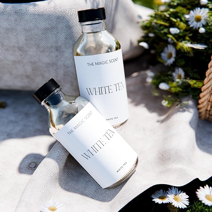 The Magic Scent White Tea Diffuser Oil - Hotel & Home Luxury Scents - Diffuser Oil Scents for Home Designed for Use in All Diffusers - 8.5 fl oz, 250 mL