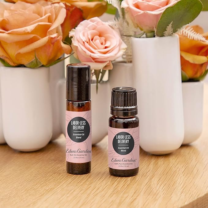 Edens Garden Labor-Less Delivery Essential Oil Roll-On Blend- 100% Pure Premium Grade, Natural, Therapeutic, Aromatherapy, Kid & Skin Safe, The Best for Relaxation Pre-Diluted 10 ml (.33 fl oz)
