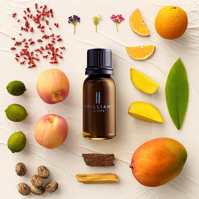 Brilliant Scents Diffuser Oil Refill, Inspired by Voluspa Designer Collection Aroma Scents, Essential Oils Set for Home, Fragrance Oil for Candle Making, Hotel, 50ML, Goji Fusion