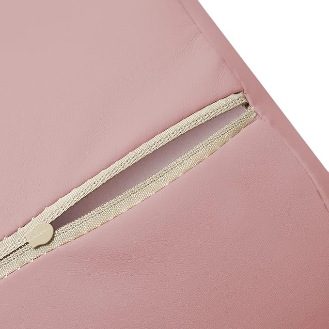 Saloniture 3/4 Round Massage Table Bolster Pillow Pad - 26 x 6 x 4-1/2 Inch - Pink