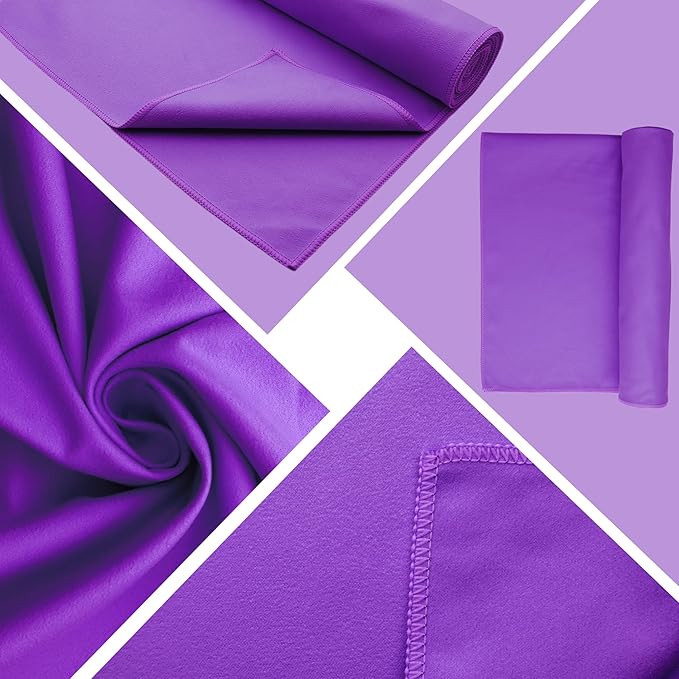 MIAOMIAO Non-Slip Hot Yoga Towel Set, Super Absorbent Microfiber in, 24.5" x 72" - Anti-Slip, Injury Free Design for Pilates, Yoga Mats, Exercise, and Fitness Gear