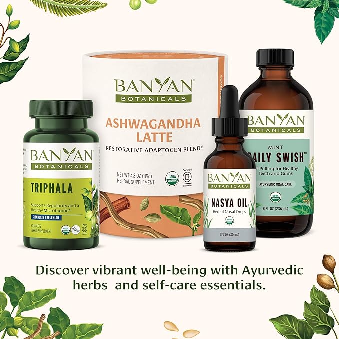 Banyan Botanicals Mahanarayan Oil – 99% Organic Ayurvedic Massage Oil – Penetrating Herbal Oil Used to Warm, Comfort, and Soothe Joints and Muscles – 8 oz. – Non GMO Sustainably Sourced Abhyanga Oil