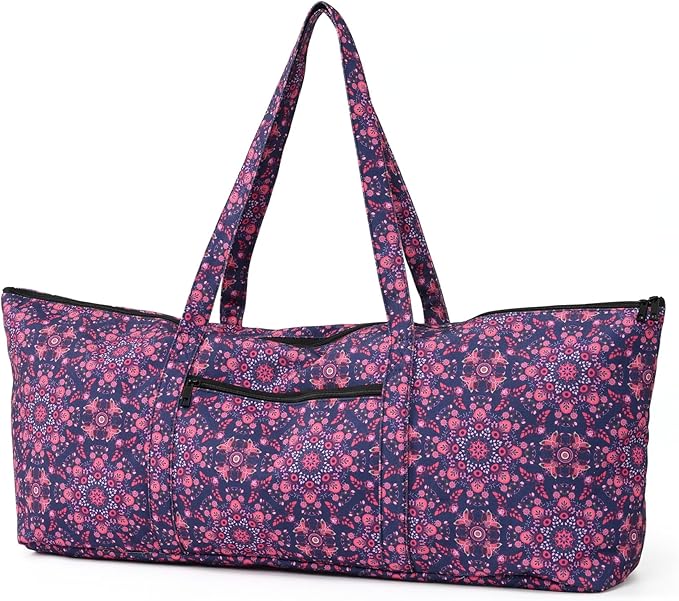 Boulder Bee | Yoga Mat Bag | Large Yoga Mat Carrier with Wet Pocket | Yoga Gifts | Gym Tote Bag for Women