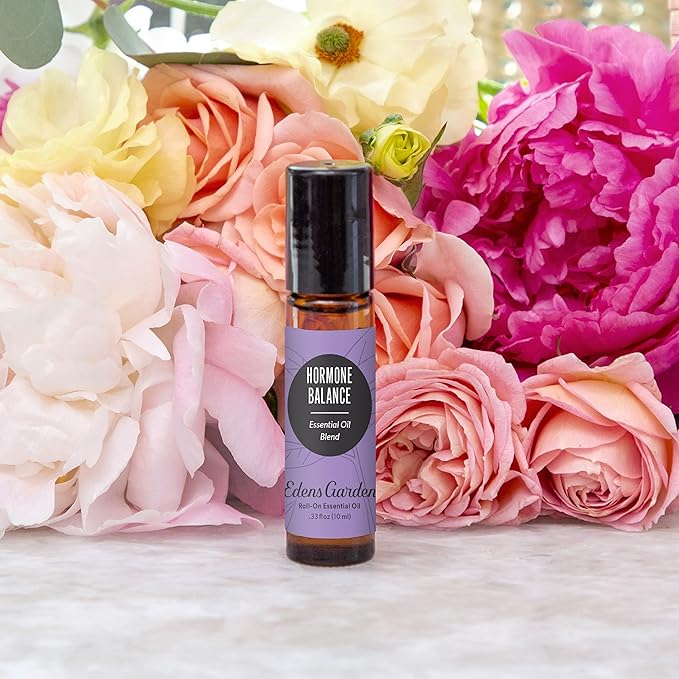 Edens Garden Hormone Balance Essential Oil Roll-On Blend- 100% Pure Premium Grade, Natural, Therapeutic, Aromatherapy, Kid & Skin Safe, The Best for Health, Wellness Pre-Diluted 10 ml (.33 fl oz)