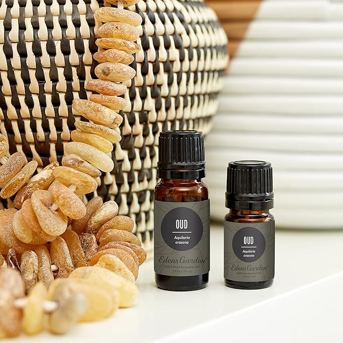 Edens Garden Oud Essential Oil- 100% Pure Premium Grade, Undiluted, Natural, Therapeutic, Aromatherapy, The Best for Diffuser, Skin, Candle, Humidifiers 10 ml (.33 fl oz)