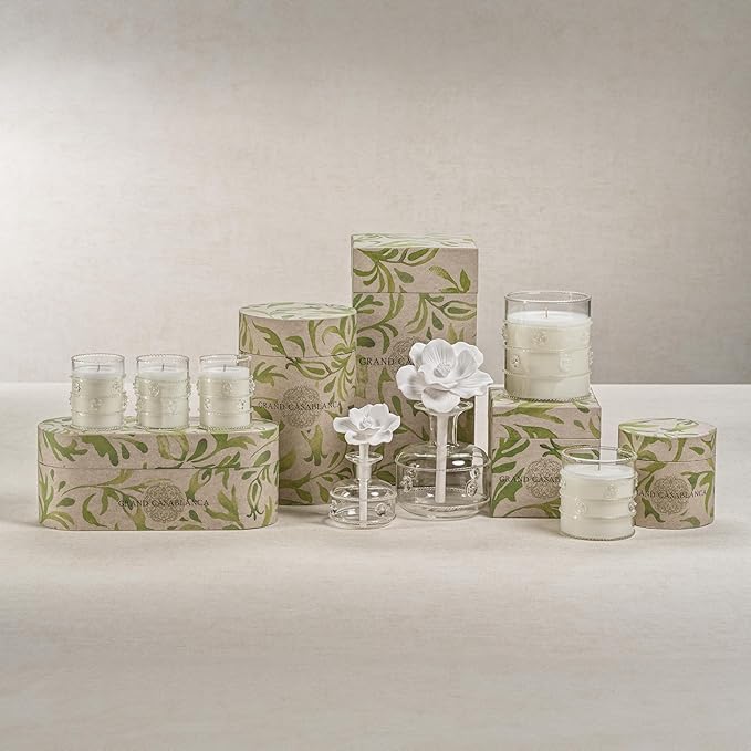 Zodax Grand Casablanca Porcelain Oil Diffuser - 6.76 oz -Lily of the Valley