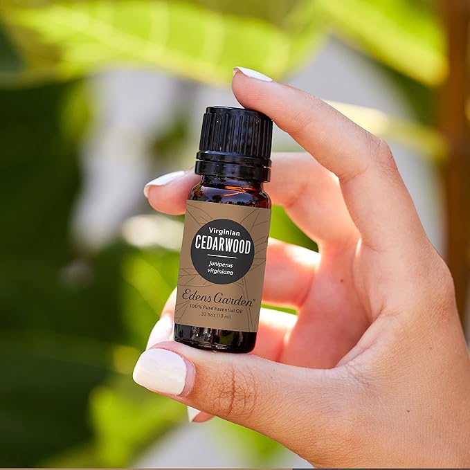 Edens Garden Cedarwood- Virginian Essential Oil- 100% Pure Premium Grade, Undiluted, Natural, Therapeutic, Aromatherapy, The Best for Diffuser, Skin, Hair, Humidifiers 10 ml (.33 fl oz)