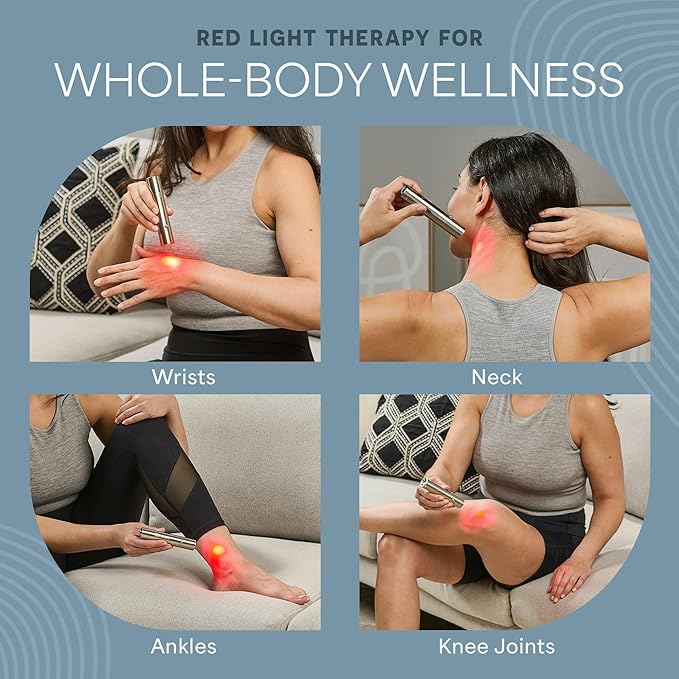 Lifepro Infrared & Red Light Therapy for Body Joints & Muscles Wellness Support, Portable Red Light Therapy Device, Near Infrared Light Therapy for Body & Face - Use 3 wavelengths