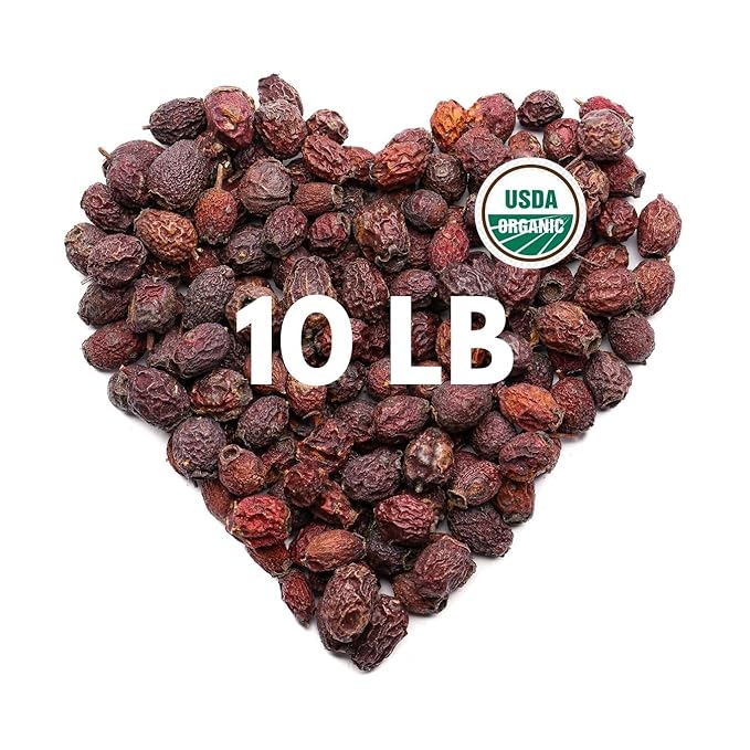 Super Large Value Pack 10 LB - Organic Hawthorn Berry Tea - Hawthorne Berries Organic - Healthy Circulation, Heart, Pressure Balance