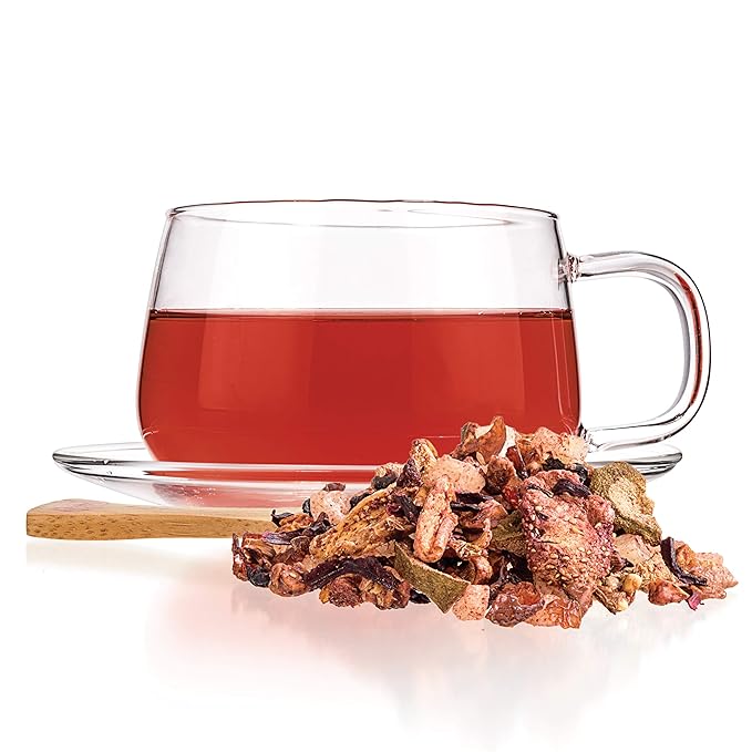 Tealyra - Aloha Hawaii - Pineapple - Hibiscus - Guava - Strawberry - Herbal Fruity Loose Leaf Tea - Hot or Iced - Caffeine Free - 224g (8-ounce)