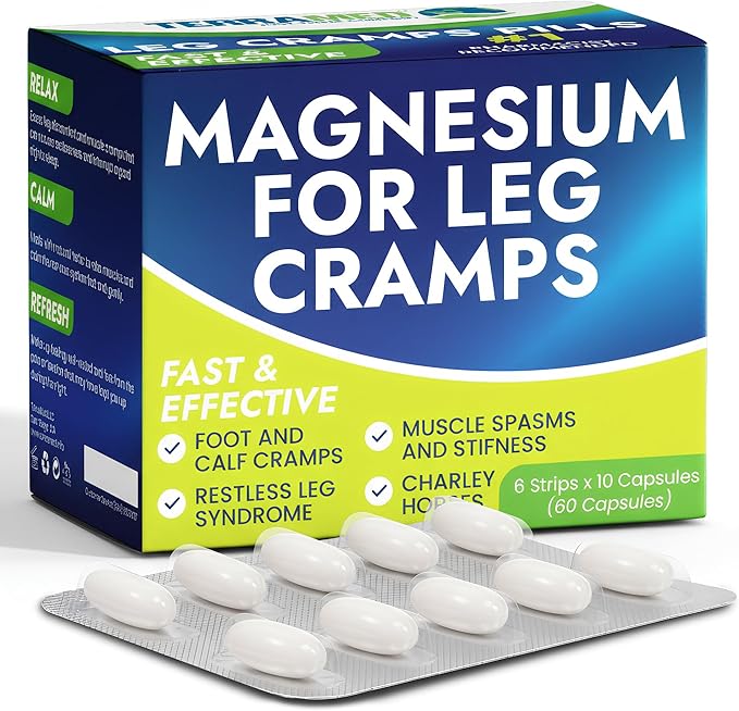 Leg Cramp Relief Pills | Pain Relief for Muscle Spasms, Soreness, & Foot and Calf Cramps | Homeopathic Medicine for Restless Legs Syndrome Relief (30 Pills)