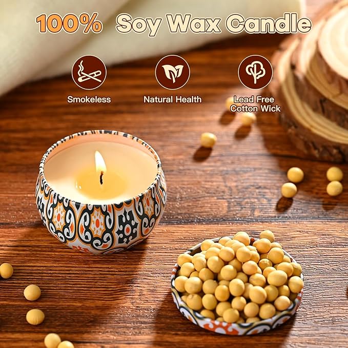 Scented Candles Gift Set, Candles for Home Scented 12 Pack, 300 Hours Long Lasting Soy Wax Aromatherapy Candle Set, Friends Moving Away, Birthday, Retirement Gifts for Women with Gift Box