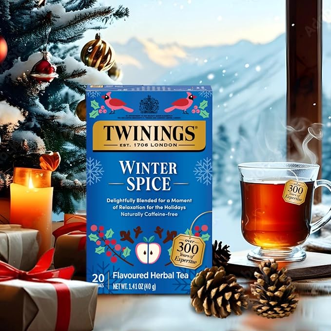 Twinings of London Winter Spice Herbal Tea Bags, 20 Count (Pack of 3)