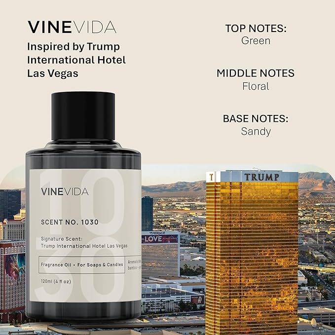 VINEVIDA Scent NO. 1030 Fragrance Oil for Cold Air Diffusers - 120mL (4oz) - Inspired by Trump International Hotel Las Vegas - Hotel Scents for Home