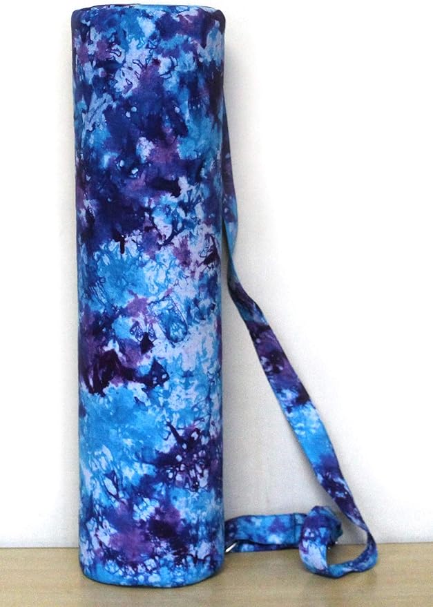 INDIAN CRAFT CASTLE ICC Yoga Mat Bag Carrier Full-Zip Exercise Yoga Mat Carry Bag for Women Men with Multi-Functional Storage Pockets and Adjustable Shoulder Strap 26X6 Inches