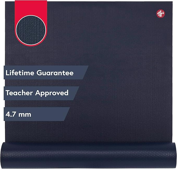 Manduka PROlite Yoga Mat - 4.7mm | Lifetime Durability | Hygienic Construction | Teacher Approved