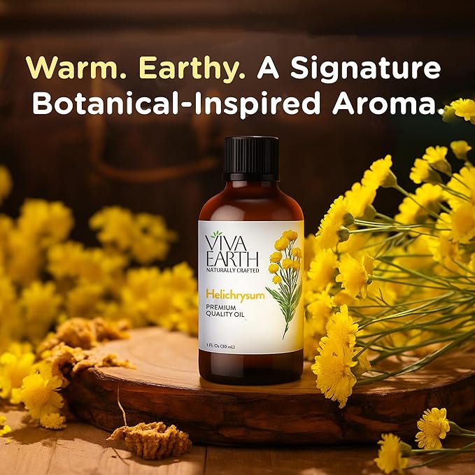 Helichrysum Essential Oil – Premium Quality Oil for Diffusers, Aromatherapy, Massage, DIY Aromatic Blends, Soap & Candle Making – with Dropper, 1 Fl Oz