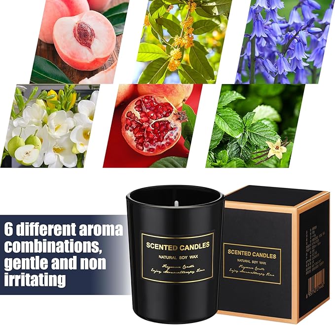 MTLEE 36 Pcs Scented Candles for Home Bulk Jar Candles Gift Set for Women Long Lasting Aromatherapy Candle for Birthday Teacher Thanksgiving Anniversary(Flower Style)