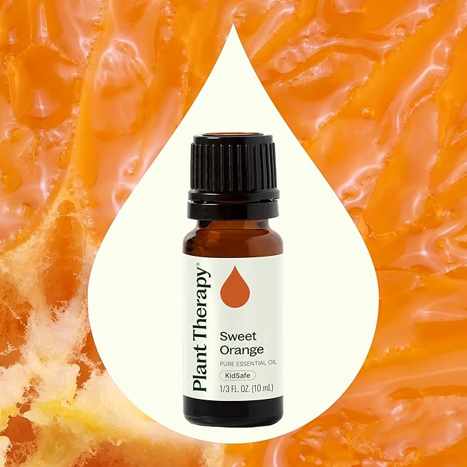 Plant Therapy Sweet Orange Essential Oil 100% Pure, Undiluted, Natural Aromatherapy, Therapeutic Grade 10 mL (1/3 oz)