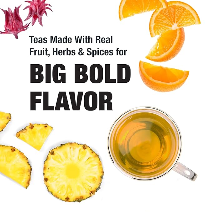 Tiesta Tea Maui Mango, Loose Leaf, Mango Pineapple Herbal Tea, Premium Non-Caffeinated Fruit Blend, Makes Hot or Iced & Brews Up to 50 Cups, 5.5 Ounce Refillable Tin