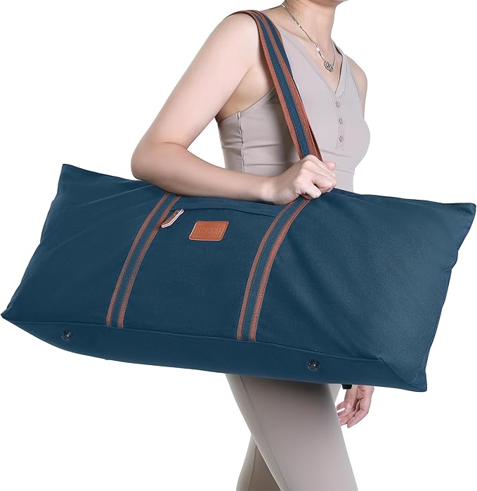 RXHOSIGAY with Multi-Functional Storage Pockets Full-Zip Extra Large Yoga Mat Tote Bag Sports Gym Pilates Bag
