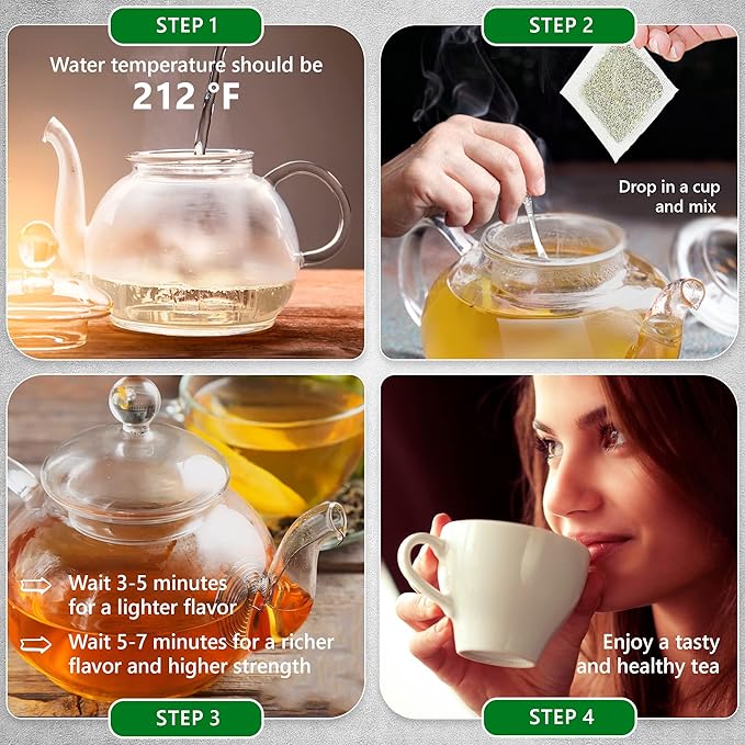 Lemongrass Tea Bags - 300 Bags (Premium Natural Pure Leaf Tea - 300 Count) Gluten-Free and Caffeine-Free Herbal tea for Relaxation, Wallness, Immune Support with Smooth Taste
