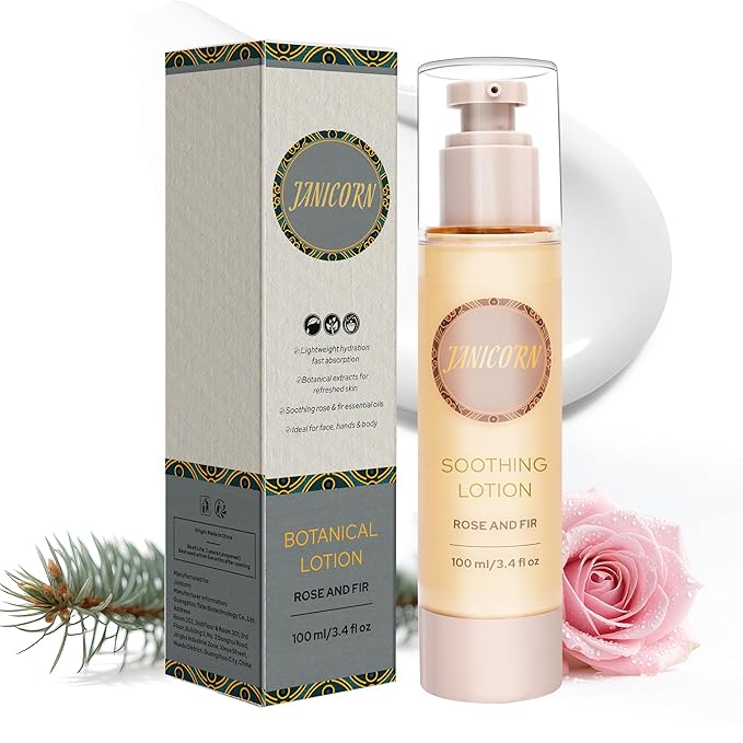 Forest Rose Aromatherapy Body & Massage Lotion – Essential Oil Lotion with a Fresh Woody-Floral Aroma, Lightweight Hydrating Moisture, 3.4 fl oz / 100 ml