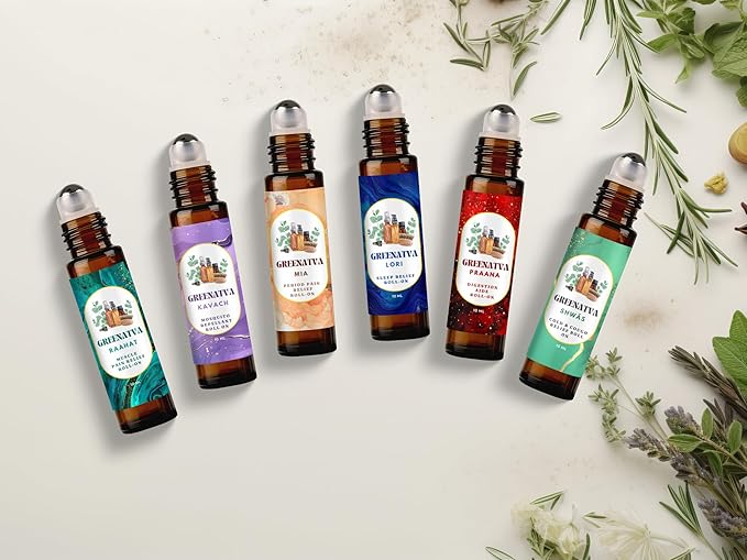 Lori by Greenatva - Natural Sleep Essential Oil Roll On - 10ml (.33 fl oz), Blend with Lavender, Eucalyptus, Chamomile 100% Pure Aromatherapy Oils, Easy to Use Roller Ball