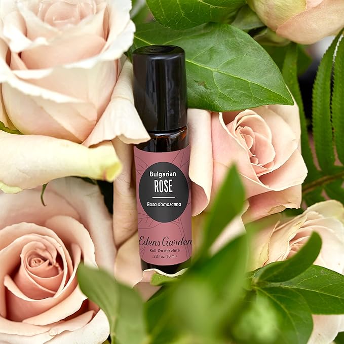 Edens Garden Rose- Bulgarian Absolute Essential Oil Roll-On- 100% Pure Premium Grade, Natural, Therapeutic, Aromatherapy, Kid & Skin Safe, The Best for Body, Wellness Pre-Diluted 10 ml (.33 fl oz)