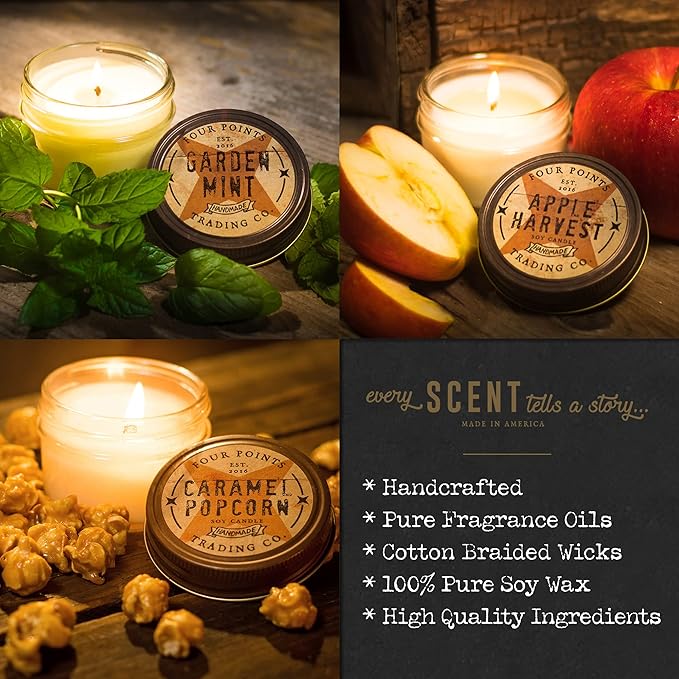 Bayberry 4 Oz Scented Soy Aromatherapy Candle w/Jar
