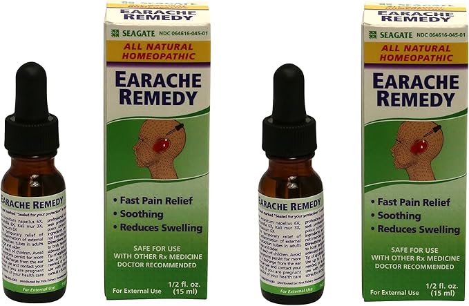 Seagate Products Homeopathic Olive Leaf Extract Earache Remedy 0.5 oz (Pack of 2)