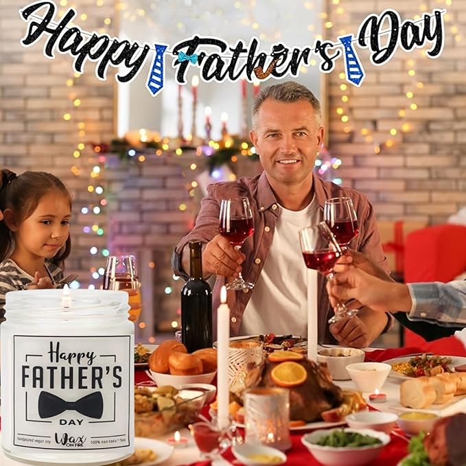 Fathers Day Gifts from Daughter & Son, Mens Gifts, Father’s Day Gifts. Funny Dad Birthday Gifts, Unique Birthday Gifts for Men, Gifts for Dad, 9oz Scented Candles, Vanilla Soy Candle