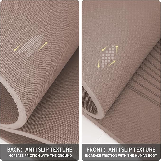 PAIDU Large Yoga Mat-72’x36’x0.4’ Extra Width ＆ Thick,Comfortable,Non-Slip Exercise Mat-Works Great on All Floor for Stretching,Yoga Studio,Gym or Home Workouts
