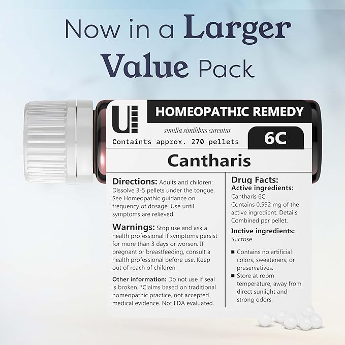 Cantharis 6C Homeopathic Remedy, 270 Pellets
