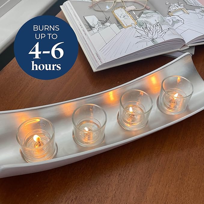 PartyLite Gift Set of 12 Universal Tea Lights, Iced Snowberries Scented, Notes of Apple,Cranberry, Peach, Strawberry, Berry, Vanilla & Musk, 4-6 Hour Burn Time, Luxurious & Rich, Perfect for Gifting