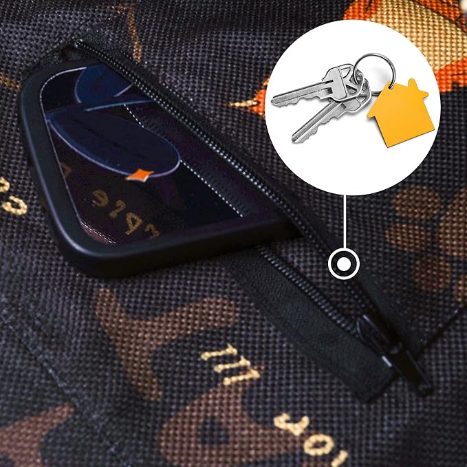 Fashion Printed Yoga Mat Bag with Large Side Pocket & Zipper Pocket Long Tote Yoga Bag Fit Most Size Mats - Holds More Yoga Accessories