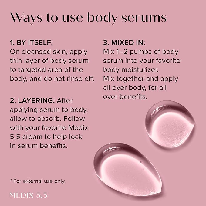 Medix 5.5 Anti Aging Skin Care 3PC Set | Retinol Body Cream + Exfoliating AHA Glycolic Acid Foaming Face Wash & Body Wash + Hyaluronic Acid Serum Booster, Cleanse + Treat + Hydrate Skincare Set, 3PC