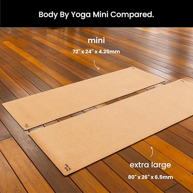 Luxury Cork Yoga Mat - Non Slip, Extra Thick Grip. Thicker, Longer, and Wider for More Comfort and Support. Tough Enough For Hot Yoga. Natural, Non Toxic, and Eco Friendly. Optional Alignment Lines.
