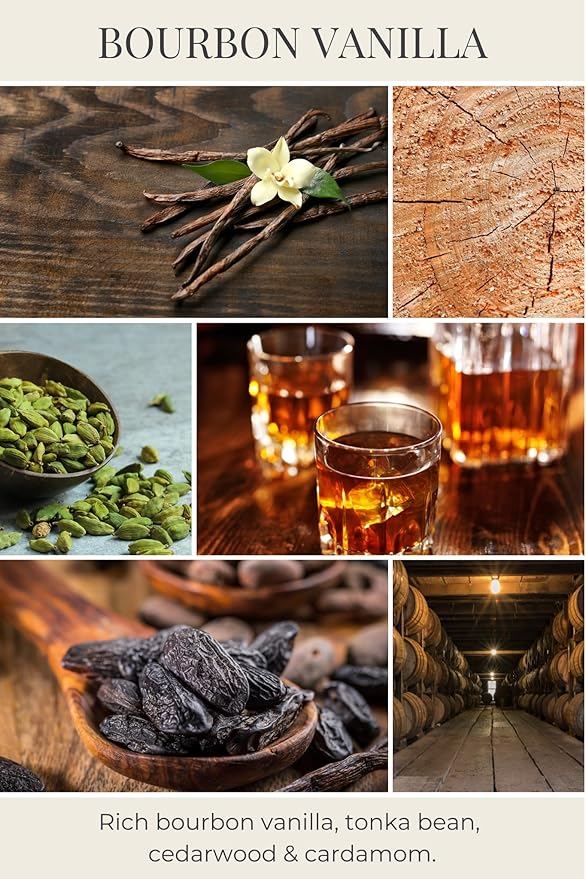 ECO CANDLE CO. Tea Light Candles, Bourbon Vanilla, 10-Pack - Scents of Bourbon, Vanilla, Tonka Bean, Cedarwood, & Cardamom - Recyclable, 100% Soy Wax, No Lead, Hand Made, .6 oz. Ea, Midwest Soybeans