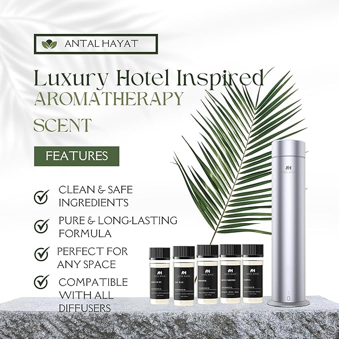 Hotel Scent Zarwa Diffuser Oil 50ml – Inspired by Aventus Cologne – Premium Home Scent – Essential Oil with Lemon, Patchouli, Cedarwood – Luxury Aromatherapy Refill for Diffusers