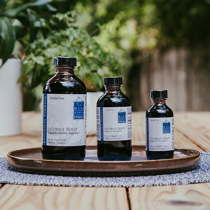 Wise Woman Herbals Licorice Botanical Syrup (Formerly Solid Extract) 4:1, Alcohol-Free, Herbal Digestive Comfort, Adrenal Balance, Immune, Respiratory & Healthy Inflammatory Response Support, 2 Fl Oz