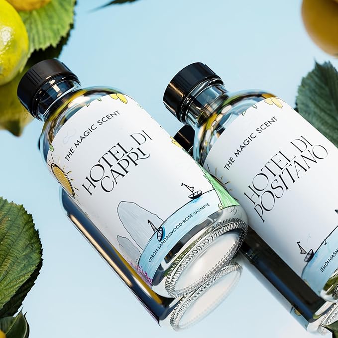 The Magic Scent Hotel Di Capri Hotel Scent Diffuser Oil - Cold-Air & Ultrasonic Fragrance Oil for Diffuser - HVAC scents Inspired by Capri, Italy - Essential Oils for Diffusers - 8.5 fl oz, 250 mL