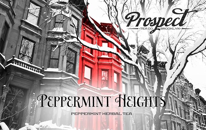 Prospect Tea Co. Peppermint Heights Herbal Tea Pods Compatible with K Cup Brewers Including 2.0, 40 Count