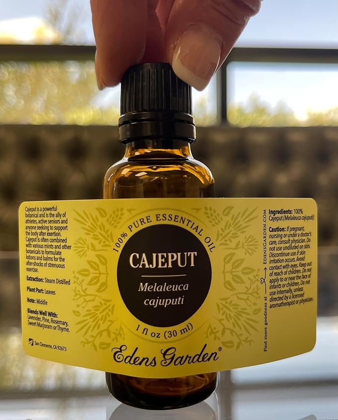 Edens Garden Cajeput Essential Oil- 100% Pure Premium Grade, Undiluted, Natural, Therapeutic, Aromatherapy, The Best for Diffuser, Skin, Hair, Humidifiers 30 ml (1 fl oz)