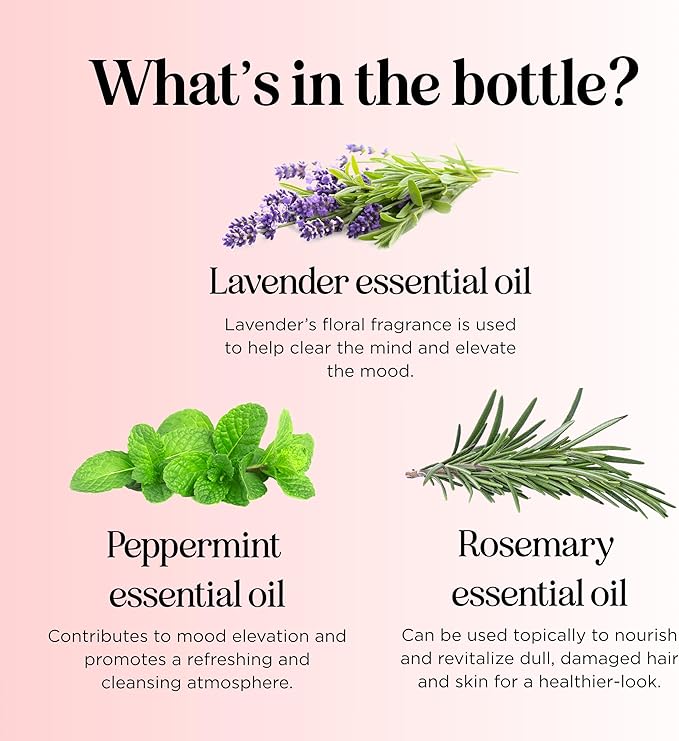 Clarify Headache Essential Oil Blend - Aromatherapy Blend Essential Oils for Diffusers for Home and Travel for Tension Headaches and Fogginess with Refreshing Peppermint Rosemary and Lavender Oils