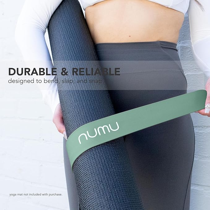 Numu Yoga Mat Strap Slap Band - Easy Snap On to Keep Exercise Mat Tightly Rolled and Secured for Yoga Mat Storage and Travel